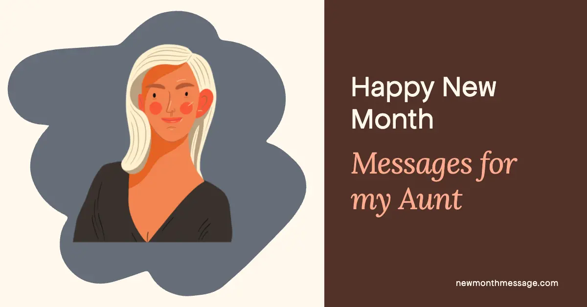 new month message for aunt